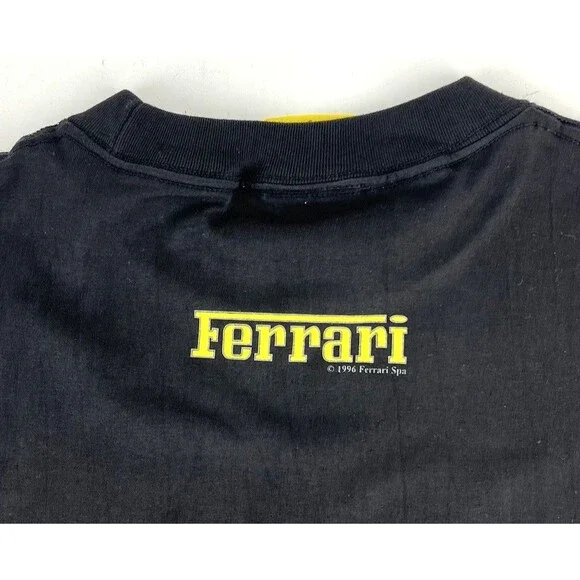 Vintage 1996 FERRARI F310 Black F1 Racing T Shirt Mens XL Short Sleeve - Picture 4 of 7